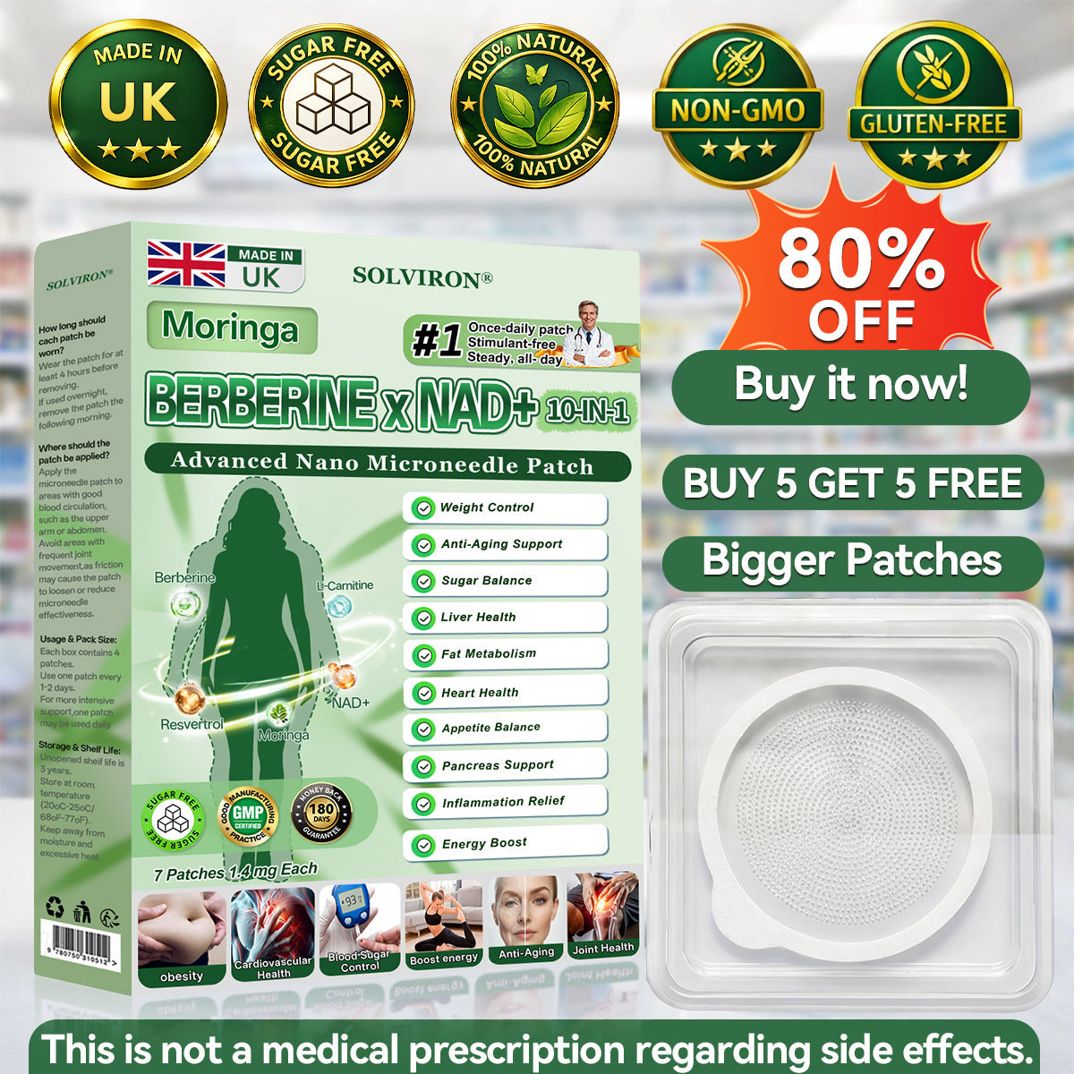𝐏𝐡𝐲𝐬𝐢𝐜𝐢𝐚𝐧 𝐅𝐨𝐫𝐦𝐮𝐥𝐚𝐭𝐞𝐝🟰 |𝐒𝐎𝐋𝐕𝐈𝐑𝐎𝐍® 𝐔𝐩𝐠𝐫𝐚𝐝𝐞𝐝 𝐋𝐚𝐫𝐠𝐞-𝐂𝐨𝐯𝐞𝐫𝐚𝐠𝐞 𝟏𝟎-𝐢𝐧-𝟏 𝐀𝐝𝐯𝐚𝐧𝐜𝐞𝐝 𝐍𝐚𝐧𝐨 𝐌𝐢𝐜𝐫𝐨𝐧𝐞𝐞𝐝𝐥𝐞 𝐏𝐚𝐭𝐜𝐡  (𝐄𝐱𝐩𝐞𝐫𝐢𝐞𝐧𝐜𝐞 𝐕𝐢𝐬𝐢𝐛𝐥𝐞 𝟕-𝐃𝐚𝐲 𝐑𝐞𝐬𝐮𝐥𝐭𝐬)
